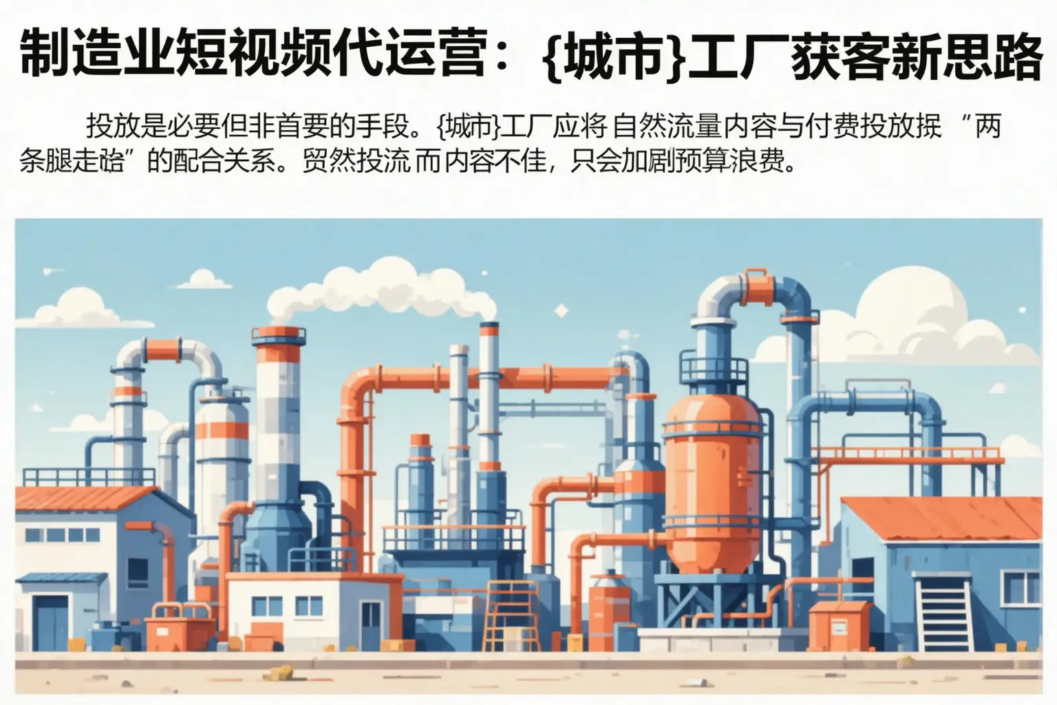 制造业短视频代运营:长洲工厂获客新思路